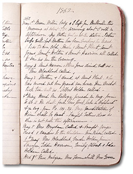 Page from Diary, 1862