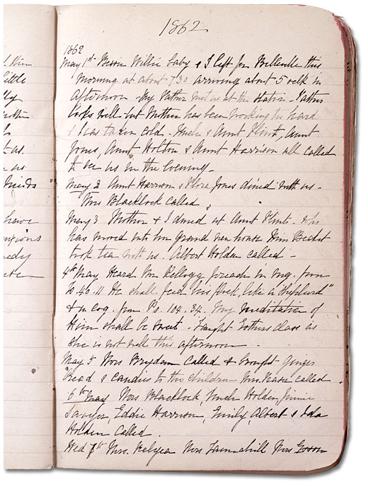 Page from Diary, 1862