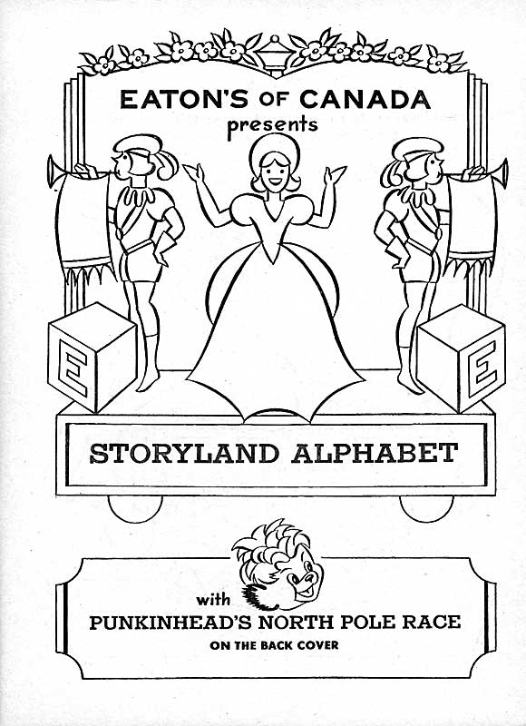 The Archives of Ontario Remembers an Eaton's Christmas: An Eaton's Santa Claus Parade Colouring Book with Punkinhead's North Pole Race (1960) - Page 1
