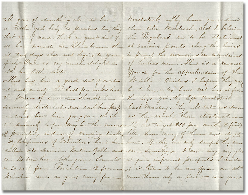 Letter, Roseltha Wolverton Goble to brother Alonzo Wolverton, December 28, 1865