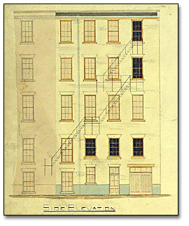 Dessin : Additions to Factory, 21 Wellington Street West,  Messrs Kilgour Bros., Toronto, (1886) (détail)