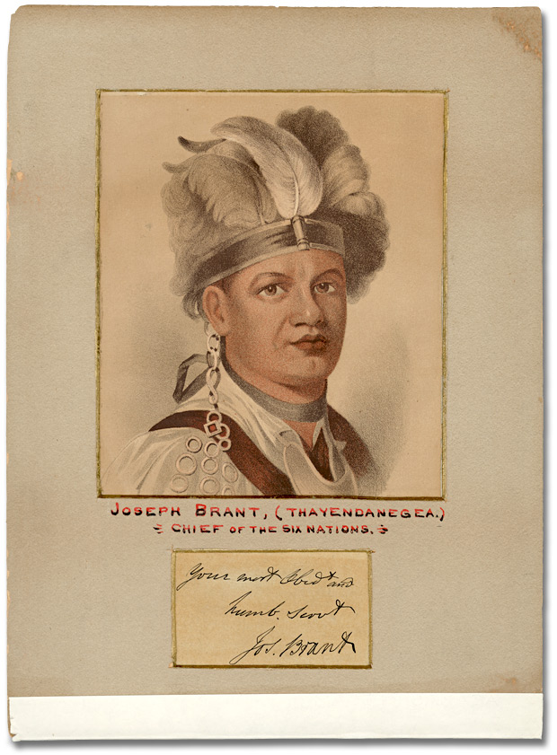 Print: Joseph Brant (Thayendanegea), Chief of the Six Nations, [1780]
