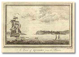 Gravure : A View of Québec from the [Bason] [vers 1780]