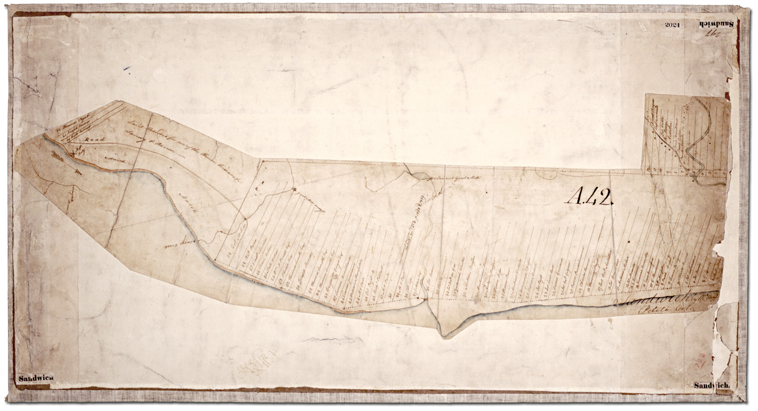 Smith, T. Plan de canton, Sandwich West, 1794