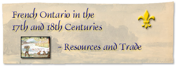 French Ontario in the 17th and 18th Centuries: Resources and Trade - Page Banner