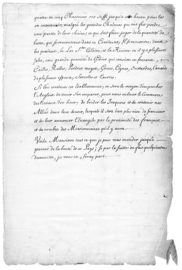 Relation du Détroit, extraite d’une lettre écrite à Monsieur De Pontchartrain, [1683?] - Page 4