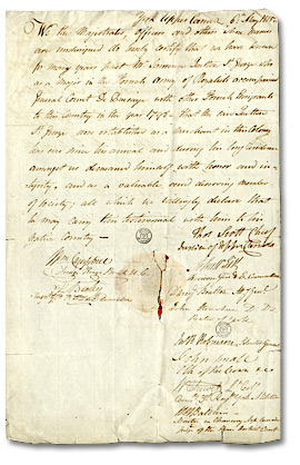 Certificat de bon caractère émis pour Laurent Quetton St. George, 1815 (2)