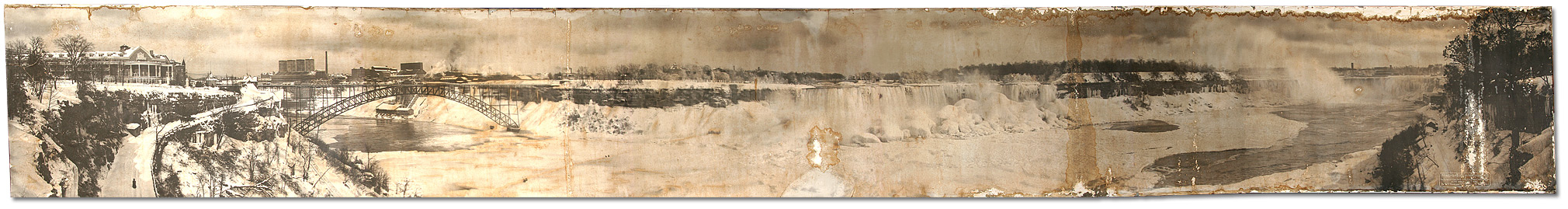 Photographie : Wm. Thomson Panoramas de Freelands - Niagara Falls Winter Panorama