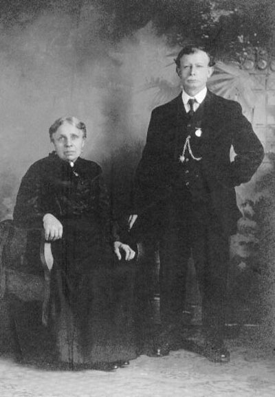 Studio Photograph of Alfred and Emily Gray from the private collection of Walter C. Gray