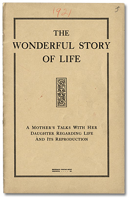 The Wonderful Story of Life. Dépliant, page couverture, 1921