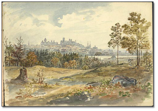 From behind Rideau Hall, Ottawa, vers 1876