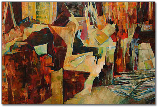 Oil on canvas: Ancient Elements, 2002