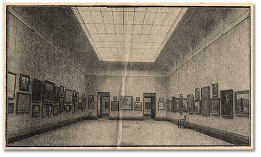 Interior Gallery of the Art Museum of Toronto opened April 4, 1918 Interior Gallery of the Art Museum of Toronto opened April 4, 1918