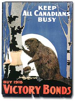 War Poster - Victory Bonds: Keep All Canadians Busy [Canada], 1918
