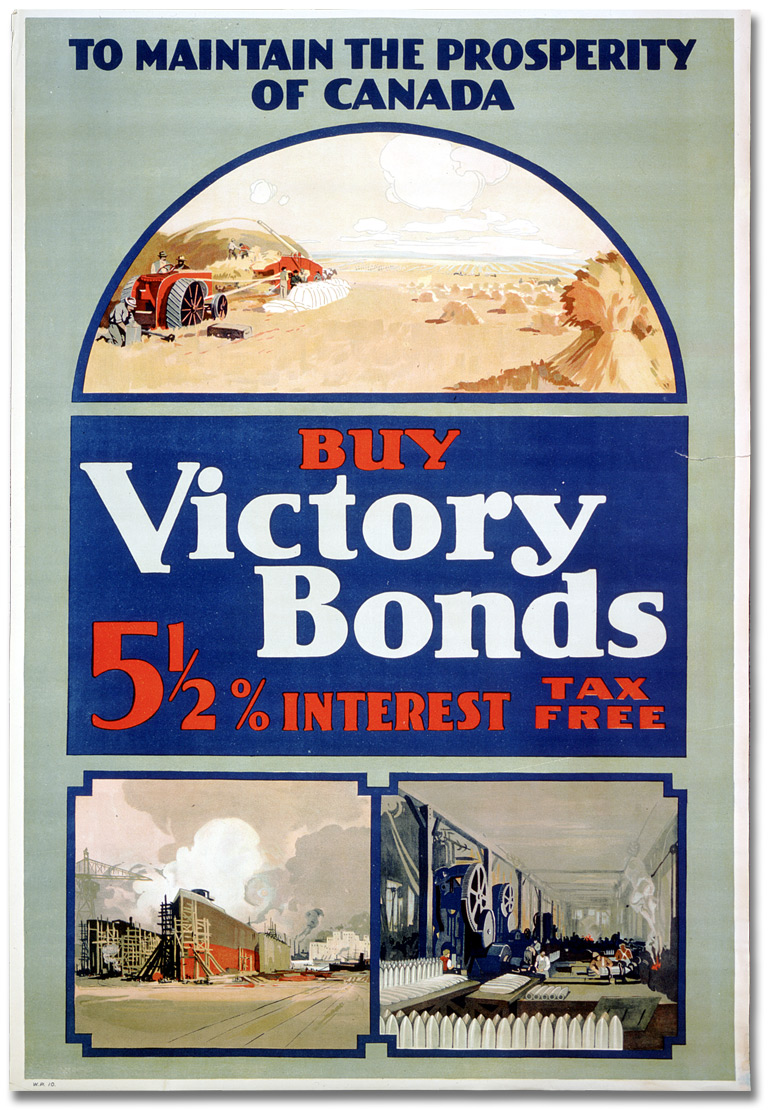 Affiche de guerre - L'emprunt de la victoire : To Maintain the Prosperity of Canada [Canada], [entre 1914 et 1918]
