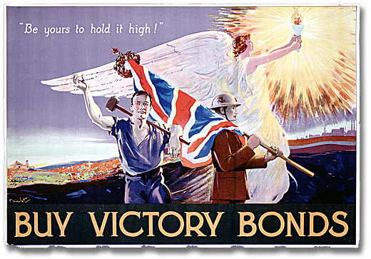 War Poster - Victory Bonds: Be Yours to Hold It High! [Canada], [between 1914 and 1918]