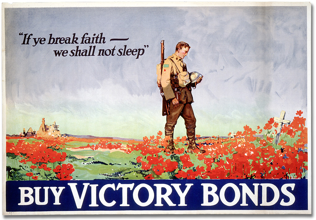 Affiche de guerre - L'emprunt de la victoire : If Ye Break Faith - We Shall Not Sleep [Canada], [vers 1918]