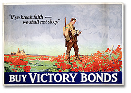 War Poster - Victory Bonds: If Ye Break Faith - We Shall Not Sleep [Canada], [ca. 1918]