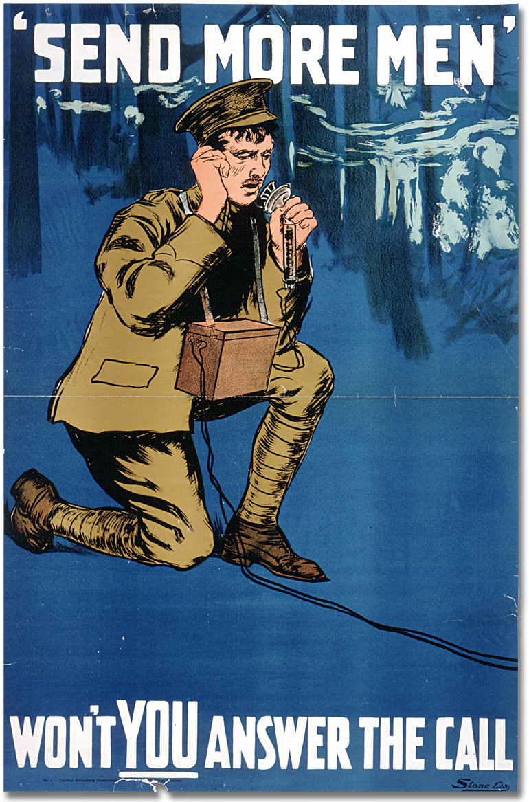 Affiche de guerre - Recrutement : 'Send More Men' - Won't You Answer the Call [Canada], [entre 1914 et 1918]