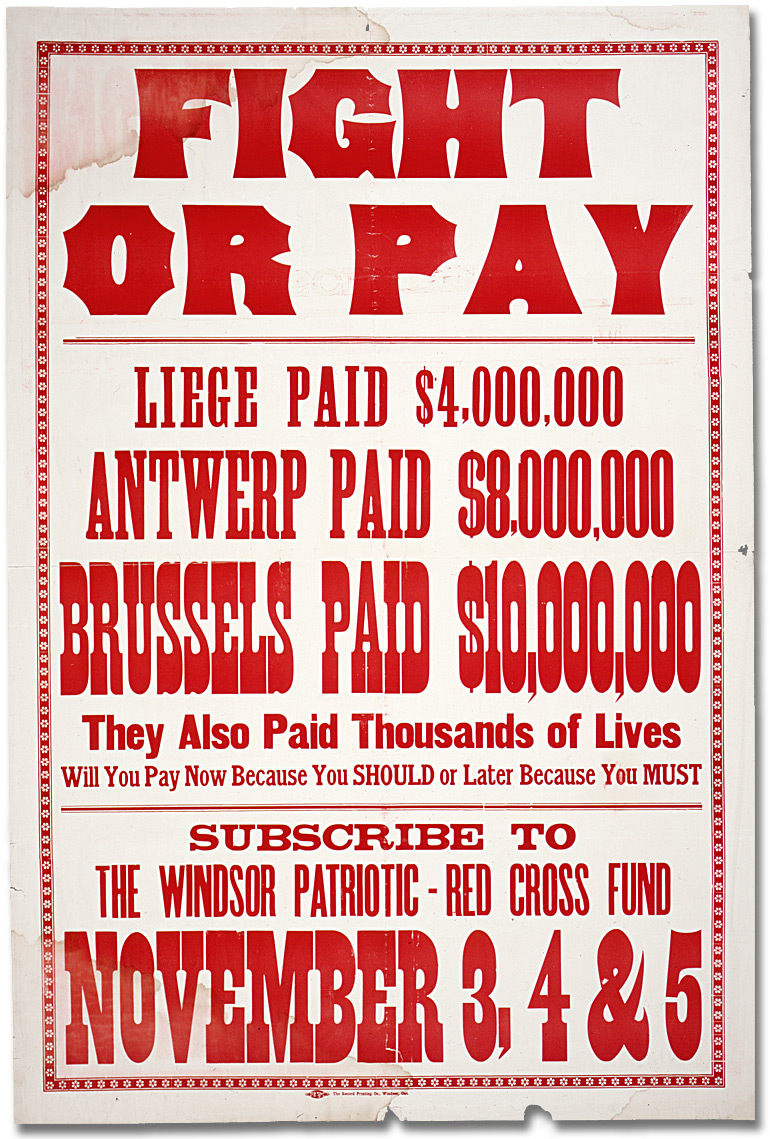 War Poster - Patriotic Fund: Fight or Pay [Canada], [between 1914 and 1918]