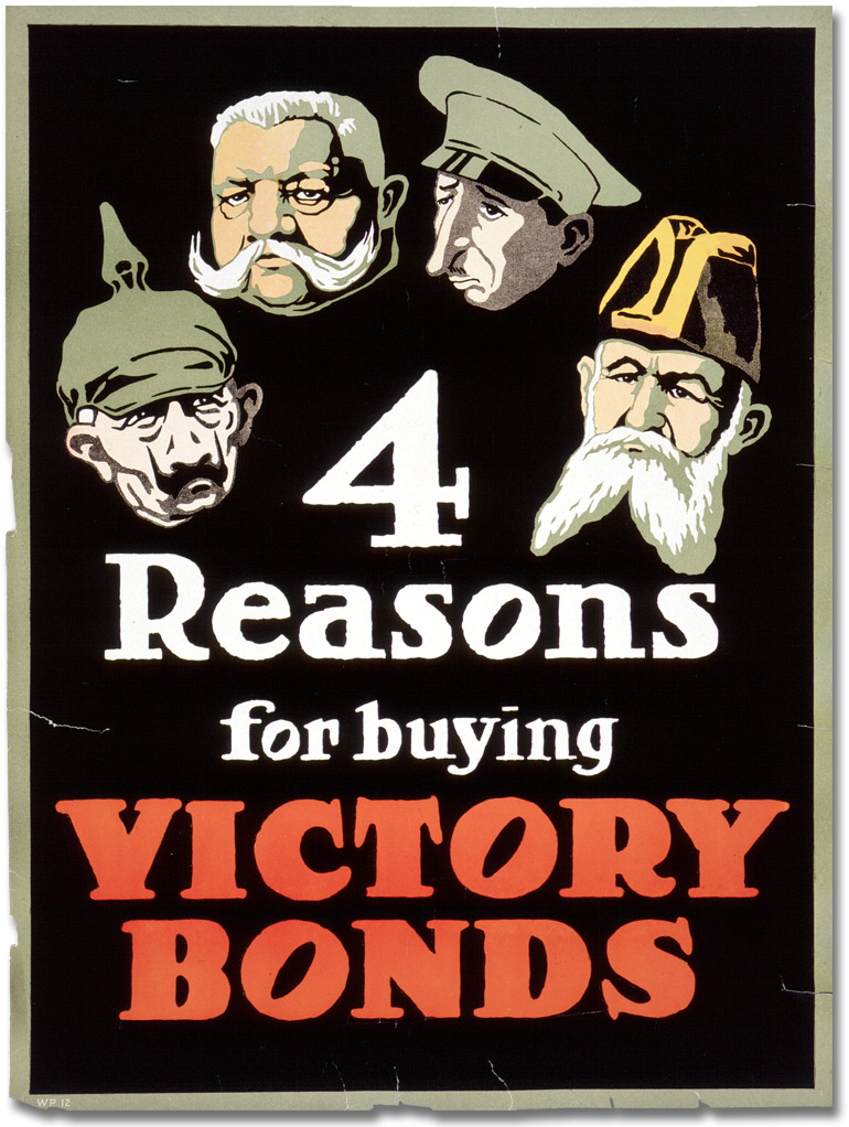 Affiche de guerre - Four Reasons for Buying Victory Bonds [Canada], [vers 1918]