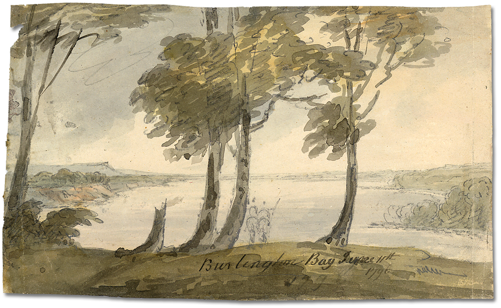Watercolour: Burlington Bay, June 11, 1796