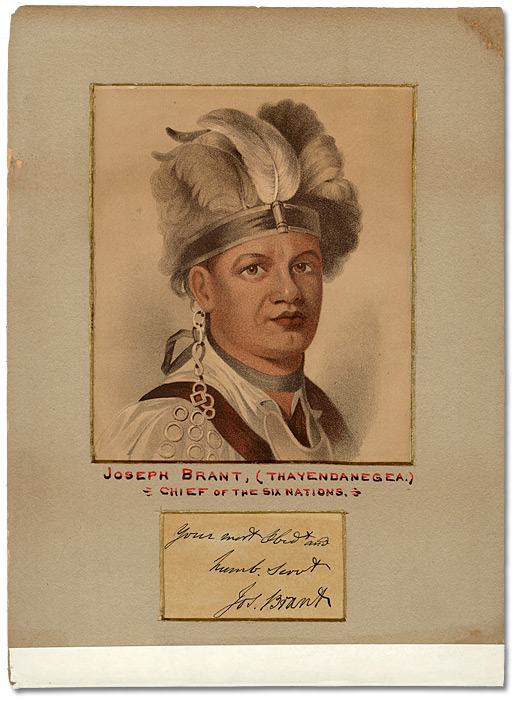 Joseph Brant, (Thayendanegea) Chief of the Six Nations