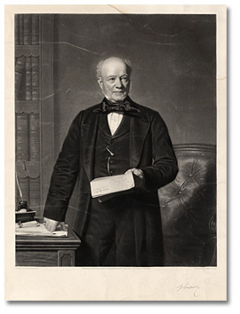 Portrait : George Simpson, gouverneur de la Terre de Rupert, 1857
