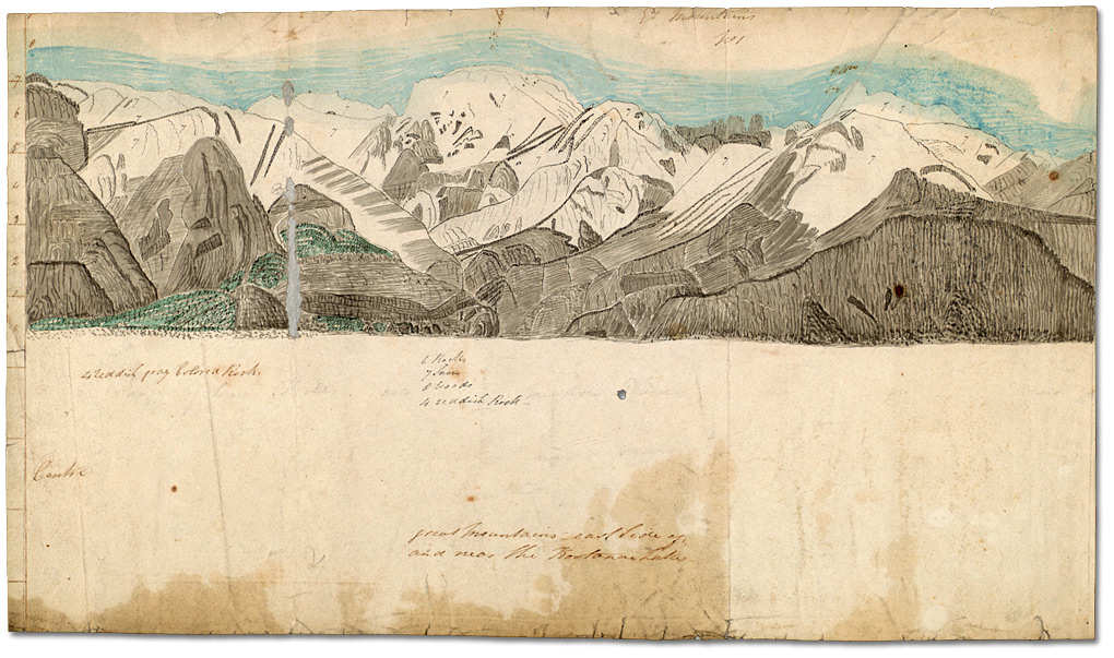Croquis d’élévations ou de montagnes, [vers 1809]
