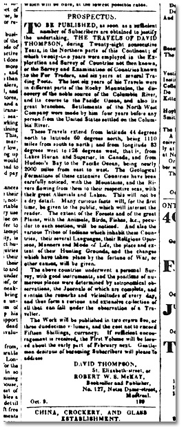 Montreal Gazette, 16 octobre 1846
