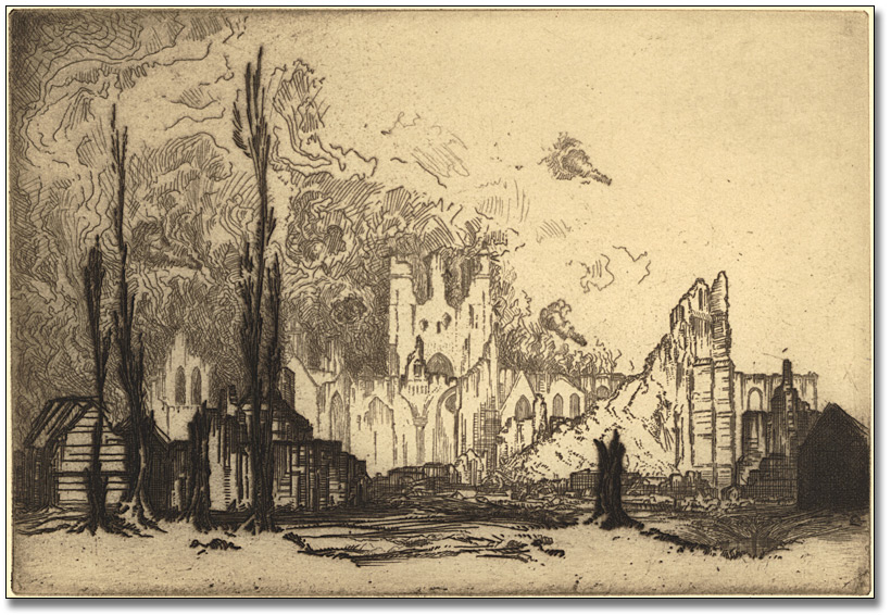 The ruins of Ypres, 1917