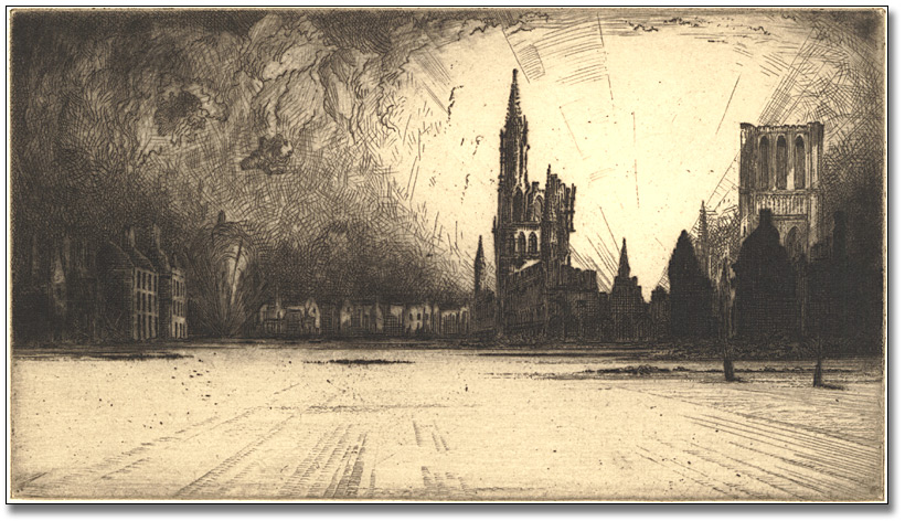 View of Ypres, France, 1914