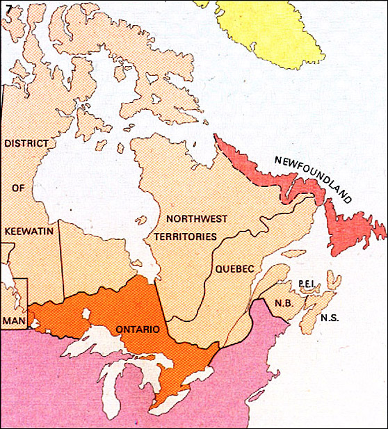 Map of Ontario Boundaries - 1889
