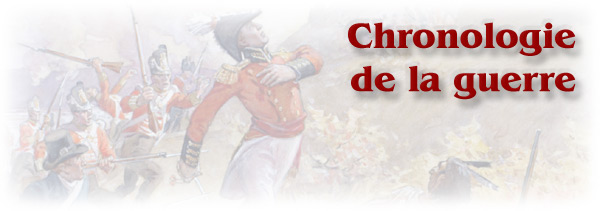 La guerre de 1812 : Chronologie de la guerre - bannière