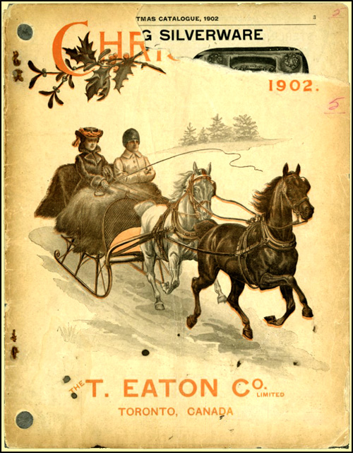 Cover of T. Eaton Co. Christmas catalogue, 1902