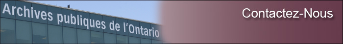 Donating to the Archives of Ontario - Contact Us