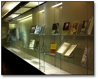 Archives library materials relating to exhibit