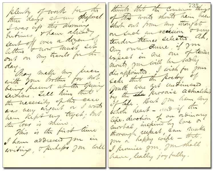 Letter from George Brown to Anne Nelson (Brown), 12 November 1862
