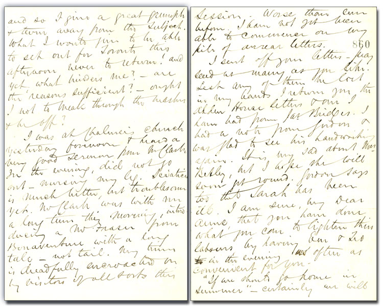 Letter from George Brown to
Anne Brown, 18 June 1864