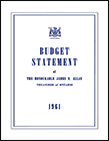 1961 Budget documents 