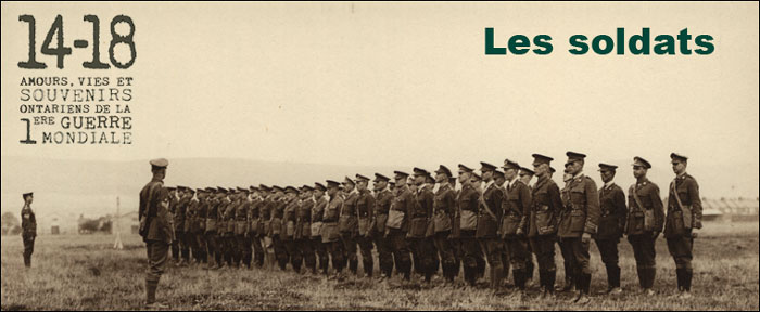 Exposition en ligne à l’occasion du jour du Souvenir 2014-Les Soldats