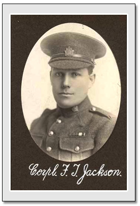 Corporal Frederick Thomas Jackson 